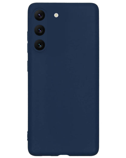 Forterra Samsung S23 Plus Hoesje Siliconen Backcover Lichtgewicht - Donkerblauw