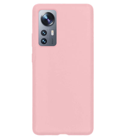 Forterra Xiaomi 12 Hoesje Siliconen Backcover Lichtgewicht - Lichtroze