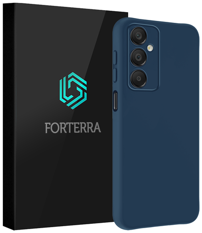 Forterra Samsung A16 Hoesje Siliconen Backcover Lichtgewicht - Donkerblauw