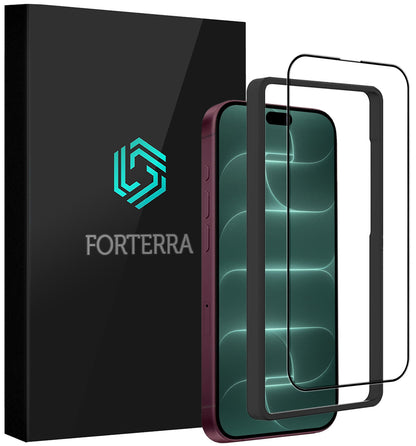 Forterra iPhone 18 Pro Max Screenprotector Gehard Glas met Installatieframe