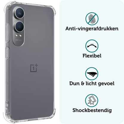 Forterra OnePlus Nord CE 4 Lite Hoesje Shockproof Backcover Siliconen - Transparant