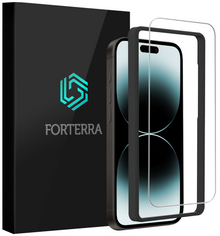 Forterra iPhone 14 Plus Screenprotector Gehard Glas met Installatieframe