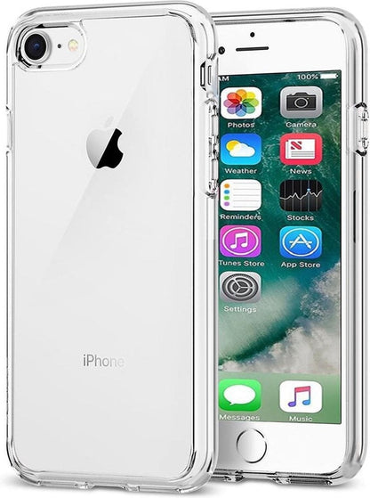 Forterra iPhone 7/8/SE 2020 Hoesje Siliconen Backcover Lichtgewicht - Transparant
