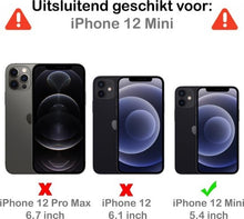 Forterra iPhone 12 Mini Hoesje Siliconen Backcover Lichtgewicht - Rood