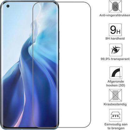 Forterra Xiaomi Mi 11 Screenprotector Gehard Glas - Anti-kras