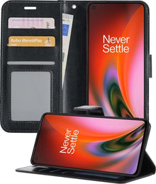 Forterra OnePlus Nord 2 Hoesje Bookcase Cover met Kaarthouder - Zwart