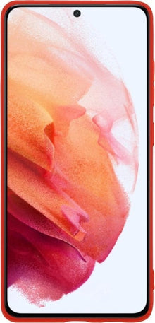 Forterra Samsung S21 Plus Hoesje Siliconen Backcover Lichtgewicht - Rood