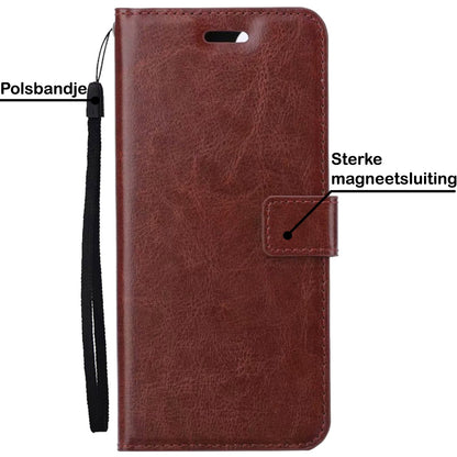 Forterra Xiaomi 12X Hoesje Bookcase Cover met Kaarthouder - Bruin