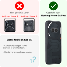 Forterra Nothing Phone 2a Plus Hoesje Shockproof Backcover Siliconen - Transparant