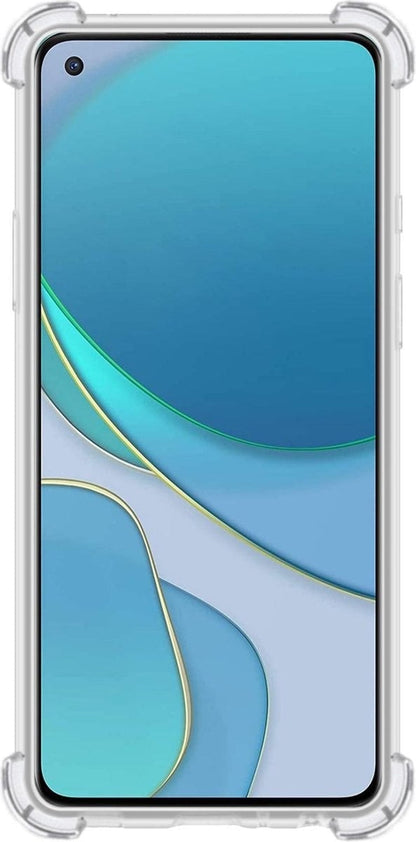 Forterra OnePlus 8T Hoesje Shockproof Backcover Siliconen - Transparant