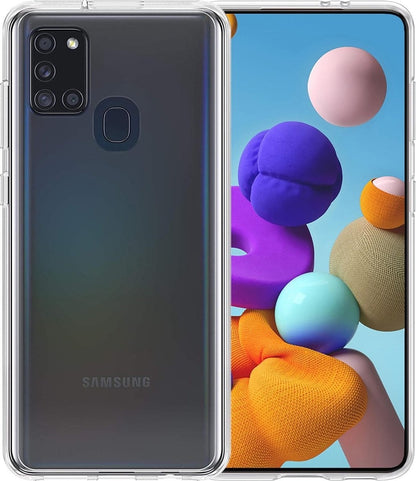 Forterra Samsung A21s Hoesje Siliconen Backcover Lichtgewicht - Transparant
