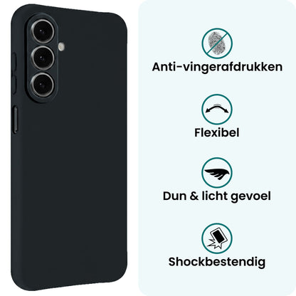 Forterra Samsung A27 Hoesje Siliconen Backcover Lichtgewicht - Donkerblauw