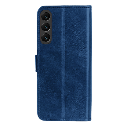 Forterra Samsung S24 FE Hoesje Bookcase Cover met Kaarthouder - Donkerblauw