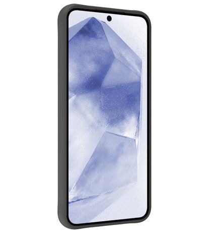 Forterra Samsung A55 Hoesje Siliconen Backcover Lichtgewicht - Zwart