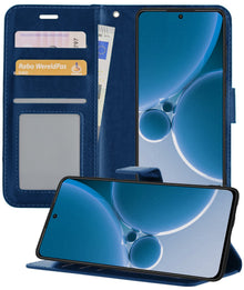 Forterra OnePlus Nord 3 Hoesje Bookcase Cover met Kaarthouder - Donkerblauw