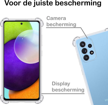 Forterra Samsung A52 Hoesje Shockproof Backcover Siliconen - Transparant