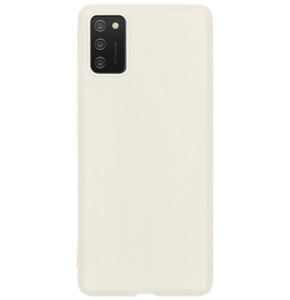 Forterra Samsung A03s Hoesje Siliconen Backcover Lichtgewicht - Wit