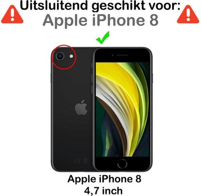 Forterra iPhone 8 Screenprotector Gehard Glas - Full Screen
