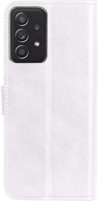 Forterra Samsung A72 5G Hoesje Bookcase Cover met Kaarthouder - Wit