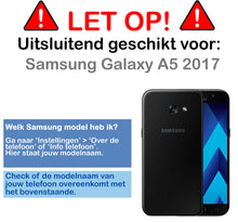 Forterra Samsung Galaxy A5 2017 Hoesje Bookcase Cover met Kaarthouder - Donkerblauw