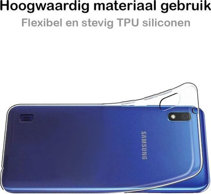 Forterra Samsung M10 Hoesje Siliconen Backcover Lichtgewicht - Transparant
