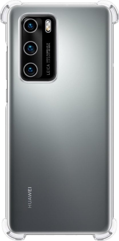 Forterra Huawei P40 Hoesje Shockproof Backcover Siliconen - Transparant