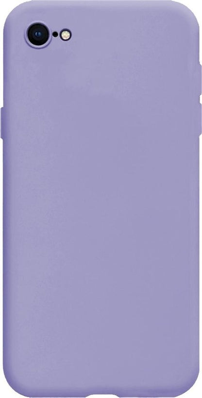 Forterra iPhone SE 2020 Hoesje Siliconen Backcover Lichtgewicht - Lila