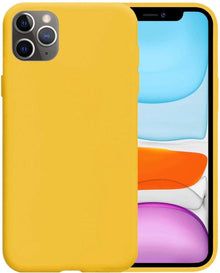 Forterra iPhone 11 Pro Hoesje Siliconen Backcover Lichtgewicht - Geel
