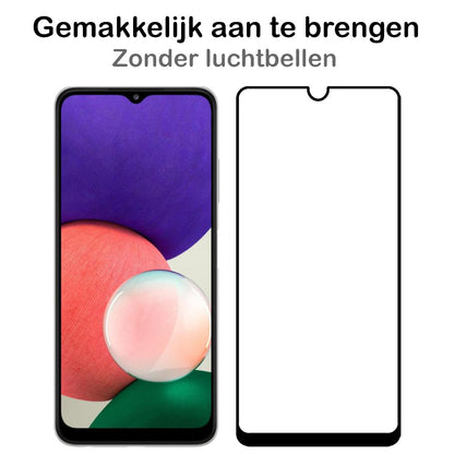 Forterra Samsung M22 Screenprotector Gehard Glas - Full Screen
