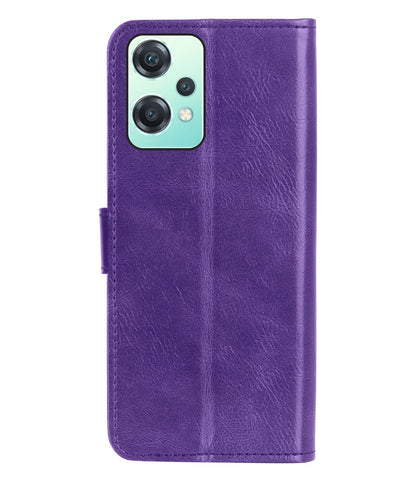 Forterra OnePlus Nord CE 2 Lite Hoesje Bookcase Cover met Kaarthouder - Paars