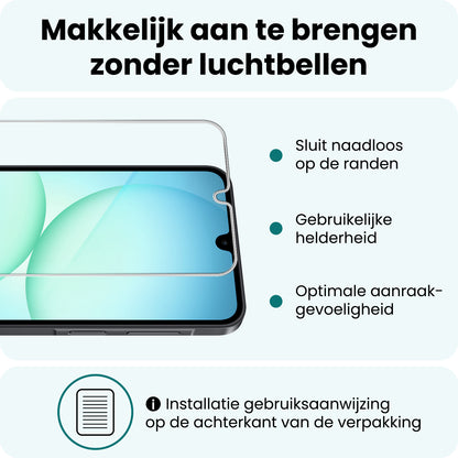 Forterra Samsung A17 Screenprotector Gehard Glas - Anti-kras