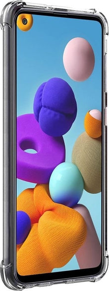 Forterra Samsung A21s Hoesje Shockproof Backcover Siliconen - Transparant