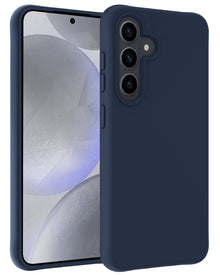 Forterra Samsung S24 Plus Hoesje Siliconen Backcover Lichtgewicht - Donkerblauw
