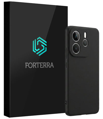 Forterra Xiaomi Redmi Note 14 5G Hoesje Siliconen Backcover Lichtgewicht - Zwart