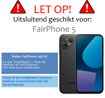 Forterra Fairphone 5 Screenprotector Gehard Glas - Anti-kras