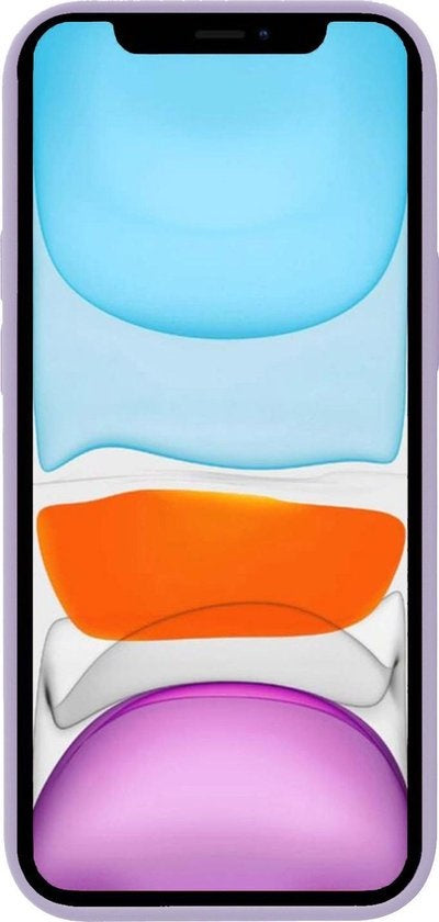 Forterra iPhone X Hoesje Siliconen Backcover Lichtgewicht - Lila