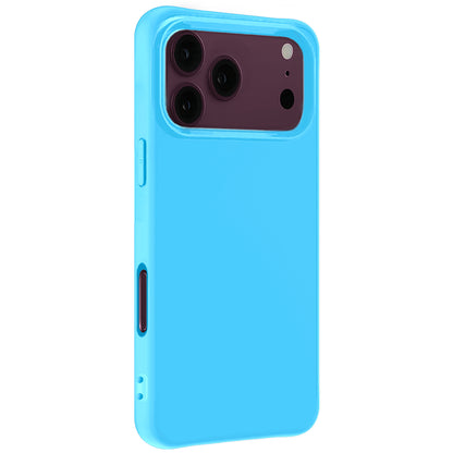 Forterra iPhone 18 Pro Max Hoesje Siliconen Backcover Lichtgewicht - Lichtblauw