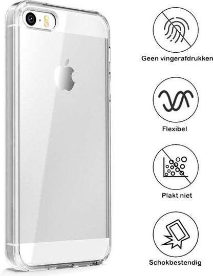 Forterra iPhone 5/5s/5SE Hoesje Siliconen Backcover Lichtgewicht - Transparant