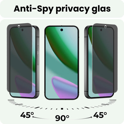 Forterra Google Pixel 11 Pro XL Screenprotector Gehard Glas - Privacy