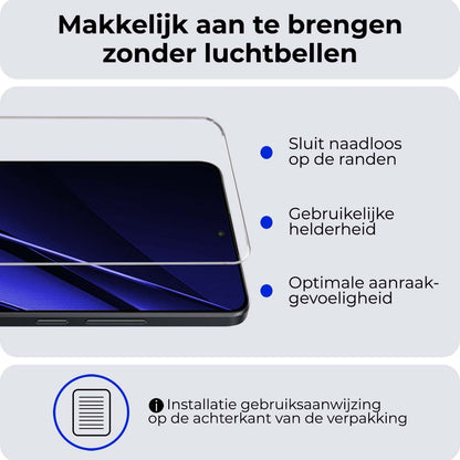 Forterra Xiaomi Poco X6 Pro 5G Screenprotector Gehard Glas - Anti-kras