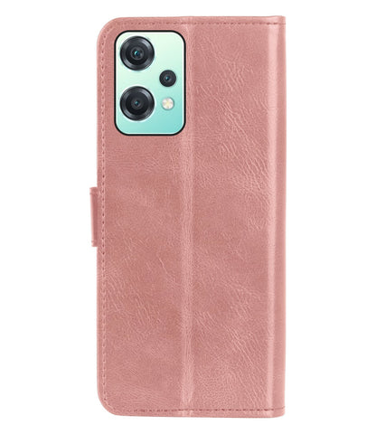 Forterra OnePlus Nord CE 2 Lite Hoesje Bookcase Cover met Kaarthouder - Rosé goud