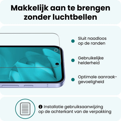 Forterra Google Pixel 9a Screenprotector Gehard Glas - Anti-kras