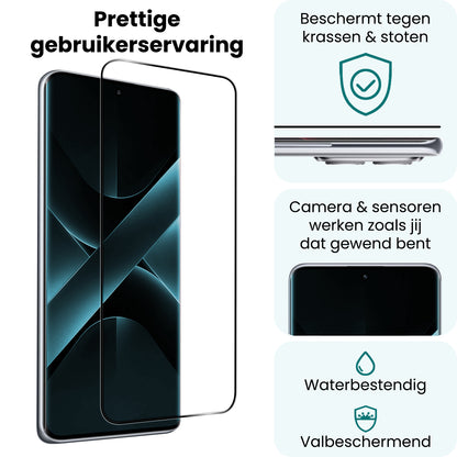 Forterra Xiaomi Poco X7 Screenprotector Gehard Glas - Full Screen