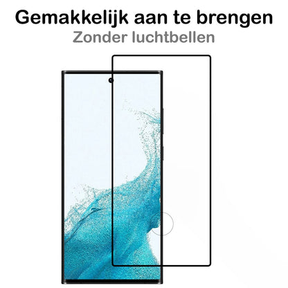 Forterra Samsung S22 Ultra Screenprotector Gehard Glas - Full Screen