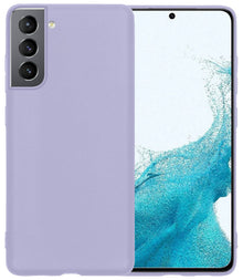 Forterra Samsung S22 Hoesje Siliconen Backcover Lichtgewicht - Lila