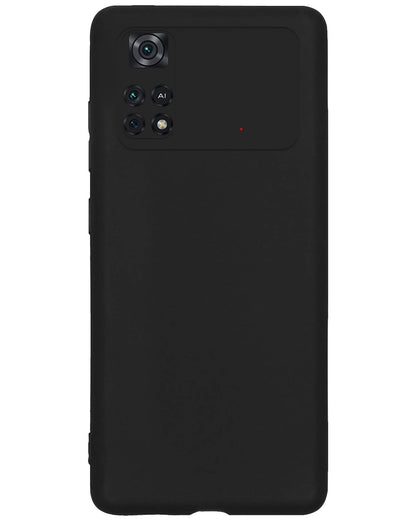 Forterra Poco M4 Pro 4G Hoesje Siliconen Backcover Lichtgewicht - Zwart