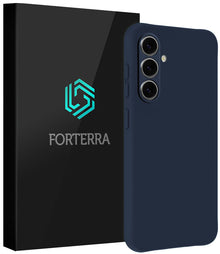 Forterra Samsung S26 Hoesje Siliconen Backcover Lichtgewicht - Donkerblauw