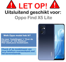 Forterra OPPO Find X5 Lite Hoesje Siliconen Backcover Lichtgewicht - Donkerblauw