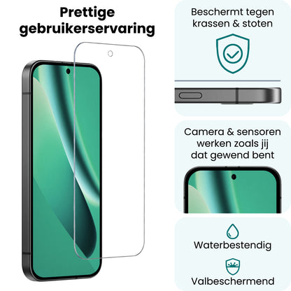 Forterra Google Pixel 10a Screenprotector Gehard Glas - Anti-kras
