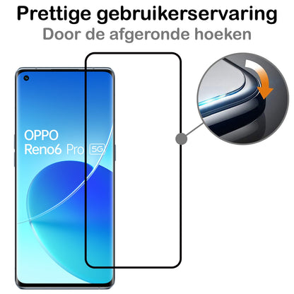 Forterra OPPO Reno 6 Pro Screenprotector Gehard Glas - Full Screen